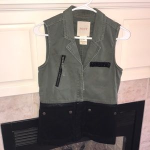 Black & Olive Vest